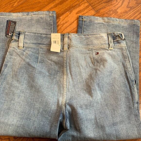 Tommy Hilfiger Woman flat front side adjust stretch jeans 14 NWT - Picture 5 of 16